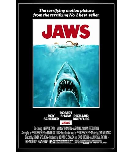 ssur サー　シルクスクリーン　JAWS ポスター Official Jaws Movie Poster 24